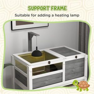 Habitat per Piccoli Animali, Rettili e Anfibi, Robusta Casetta per Tartarughe e Animali Domestici - Product Image 5