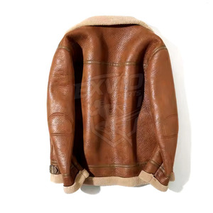 Hot Selling <b>Men</b> Clothing <b>Shearling</b> Leather <b>Jacket</b> New Fashion <b>Men</b> Winter <b>Jacket</b> Breathable <b>Shearling</b> Leather <b>Jacket</b> - Product Image 2