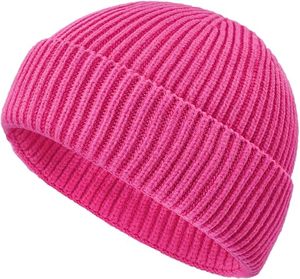 <b>Green</b> Ribbed <b>Beanie</b> 100% Acrylic Unisex Adult Casual Winter Hat Computer Knitted Solid Color 56-58CM - Product Image 5
