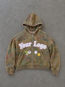 Sudadera con Capucha de Invierno de Corte Regular con Lavado Ácido Personalizado, Premium, de Algodón 100% de Alto Gramaje, Forro Polar, Ecológica, de Secado Rápido y Transpirable - Product Image 5