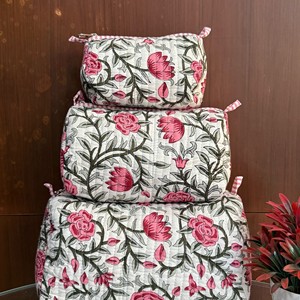 Bolsa de Cosméticos Práctica y Elegante, Solución de Almacenamiento para Artículos de Belleza, Bolsas de Maquillaje Vintage Indias en Venta - Product Image 3