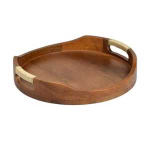 Bandeja de Servir de Madera de Última Moda para Sala de Estar, Cocina u Oficina, Diseño Moderno y Elegante, Regalo para Bodas o Diwali, Hecha a Mano y Personalizable - Product Image 3