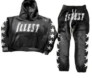 Ensembles de tenues de sport pour hommes de haute qualité Survêtements à motif solide élégants et confortables Grande taille Vente en gros pour la saison d'hiver - Product Image 1