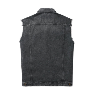 Gilet en jean pour homme, vente en gros, design personnalisé, nouvelle collection, haute qualité, prix attractif, en coton - Product Image 4