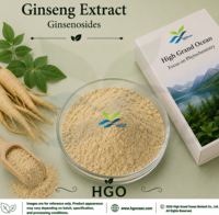 Extrait de Ginseng Naturel en Poudre (Qualité Alimentaire) HGO, Approvisionnement Direct Usine, 40% 80% Ginsénosides (Extrait Standardisé), Sans Solvant