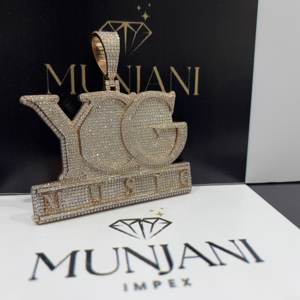 Colgantes de Diamantes VVS, Personalizados de Fábrica, Chapados en Oro Rosa, Joyería Fina para Hombre, Nombre en 3D, Estilo Hip Hop, Regalo de Lujo, Certificado IGI - Product Image 4