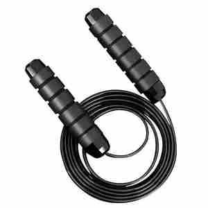 Corde à sauter de haute qualité à poignées souples, réglable, légère, pour entraînement de fitness en salle de sport, fabriquée en usine - Product Image 2