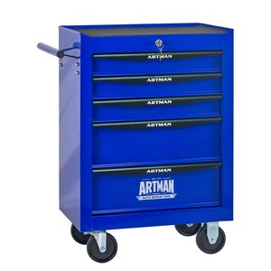 20\" 5-Drawer Rolling <b>Metal</b> <b>Tool</b> Chest Cabinet Steel <b>Tool</b> Storage <b>Box</b> with Ball Bearing Drawer Slides - Product Image 1