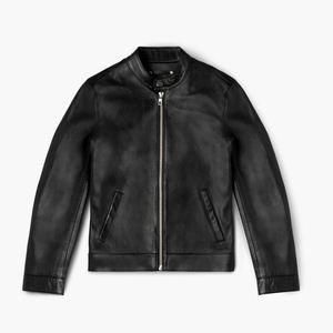 Veste en cuir pour homme, coupe slim, style motard, qualité supérieure, vente en gros, fournisseur en vrac - Product Image 1