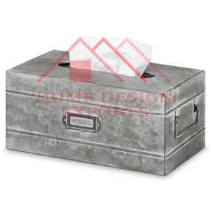 Porte-boîte à mouchoirs rectangulaire en acier galvanisé - Product Image 6