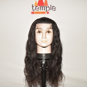วิกผมแบบปิดหน้าผาก HD Lace ขนาด 7*7 นิ้ว ผมแท้ 100% อินเดีย Remy  ถักด้วยเครื่องจักรแบบ Double Weft  ปลายผมเต็ม น้ำหนัก 400 กรัม  มีทุกสี  ต่อผม - Product Image 4