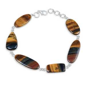 Pulsera de Mujer de Diseño Único, Estilo Bohemio, Chapada en Plata, de Latón, a Precio de Mayoreo - Product Image 1