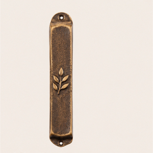 Moderna Caja para Mezuzá Mesiánica de Metal con Diseño Ecológico para Uso en Puertas Exteriores, Soporte para Puerta con Símbolo de Israel - Product Image 3