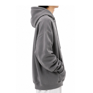 Vente en gros de sweats à capuche surdimensionnés personnalisés, à épaules tombantes, en coton lourd, unisexe, streetwear, fabricant de vêtements OEM ODM, marque privée - Product Image 2