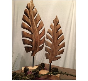 Gran calidad a precio razonable. Elegante centro de mesa decorativo de madera pulida a mano para la decoración de mesas en recepciones de boda. - Product Image 1