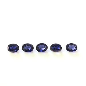 Iolita Azul Natural 6x8MM Corte Ovalado Piedra Preciosa Suelta Calibrada Cuentas de Iolita Facetadas para Fabricación de Joyas Precio al por Mayor Lote a Granel - Product Image 2