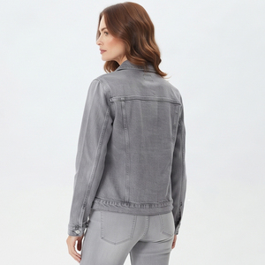 High Quality <b>Denim</b> <b>Jackets</b> Women Button Down Turn Down Collar <b>Denim</b> <b>Jacket</b> Ladies Fashion Style Wash Jeans <b>Jacket</b> Women's - Product Image 4