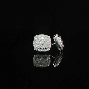 Bague carrée Moissanite Iced Out, bijou de mode pour homme, style Hip Hop de luxe, audacieuse et brillante, cadeau idéal - Product Image 1
