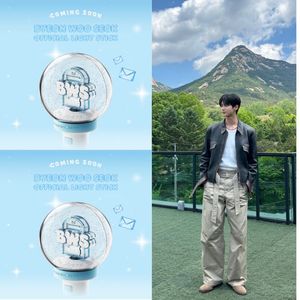 BYEON WOO SEOK Official <b>Light</b> Stick BWS Logo Snow <b>Globe</b> Design Plastic Blue Korean Universal Age Suitability - Product Image 2