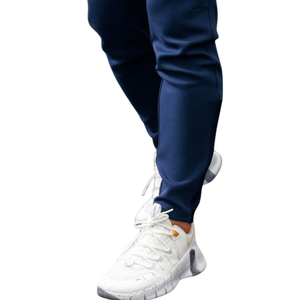 Mens Navy Blue Full <b>Zip</b> <b>Hooded</b> Tracksuit Set Windproof Breathable Fleece 2 1 Design Athletic Sportswear Training Workout - Product Image 6
