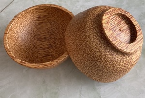 Tazones de Madera Hechos a Mano, Ecológicos y Biodegradables, Diseño Wabi Sabi de Madera de Coco Natural, Otros Recubrimientos, Tamaño Personalizable, Vajilla - Product Image 3