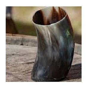 Taza para beber de cuerno marrón para beber de búfalo sostenible, los vasos de cuerno más populares hechos con taza de cerveza decorativa de cuerno de búfalo - Product Image 3