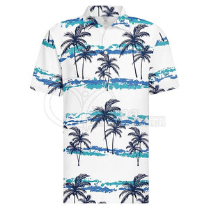 Polo à manches courtes respirant en microfibre 100 % polyester, séchage rapide, impression personnalisée par sublimation, faible MOQ, grandes tailles pour hommes - Product Image 3