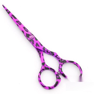 Ciseaux de coiffure professionnels Ryzer Studio en acier inoxydable à pointe fine pour droitiers, manche long pliable, usage en salon, manche en plastique - Product Image 3
