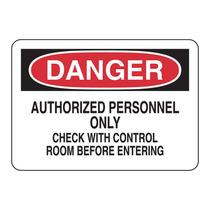 Panneau de signalisation de danger « Personnel autorisé uniquement » 7 x 10 pouces, panneau d'avertissement pliable pour zones restreintes - Product Image 3