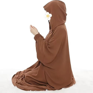 Vestido Modesto de Tela Nida con Diseño Personalizado al por Mayor, Nuevo Modelo de Abaya Pakistaní para Mujer, Vestido Abaya Musulmán al por Mayor de Dubái - Product Image 5