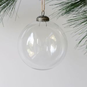ลูกบอลแก้วสีแดงประดับคริสต์มาส ของตกแต่งวันหยุดแบบดั้งเดิม ทนทาน - Product Image 6