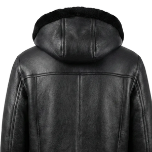 Genuine Leather <b>Shearling</b> Aviator Coat <b>Men</b> Premium Fur Winter <b>Jacket</b> Stylish Warm Classic Durable Outerwear Fashion - Product Image 3