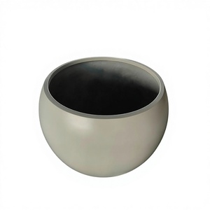 Pot de fleurs circulaire moderne et classique en fibre de verre léger et durable pour suspension extérieure et usage domestique - Product Image 5