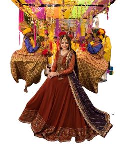 Indian Pakistani Latest Embroidered Chiffon Salwar Kameez With Heavy Stonework Luxury <b>Wedding</b> Collection Hot Selling <b>Dress</b> 0415 - Product Image 5