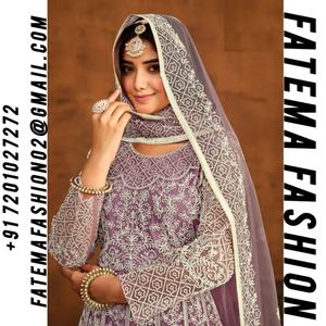 Salwar Kameez de mariée pour femme, brodé, prêt-à-porter, pour mariage et festivals, en tulle, personnalisable, en stock, exportation – Meilleures ventes - Product Image 2