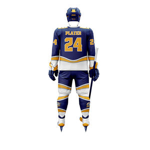 Nuevo Uniforme de Hockey sobre Hielo Juvenil con MOQ Bajo, Servicio OEM, Diseño Popular, Uniforme de Hockey sobre Hielo Sublimado de la Mejor Calidad - Product Image 2