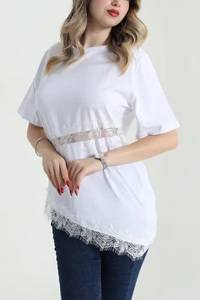 EVER GLOW Pull col roulé pour femme grande taille, couleur unie, tricoté 100% coton, anti-rides, séchage rapide, respirant, anti-UV, logo, décontracté - Product Image 2