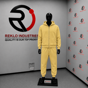 Conjunto Deportivo Dorado para Hombre, Sudadera con Cremallera Completa y Pantalones Jogger, Ropa Deportiva Informal para Gimnasio, Entrenamiento y Uso Diario, Conjunto de Dos Piezas - Product Image 3