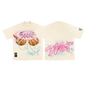 Camiseta de manga larga de algodón de alta calidad, 220 GSM, blanca, con estampado gráfico llamativo, logotipo personalizado con serigrafía DTG, 100% algodón, para hombre, corte holgado. - Product Image 5