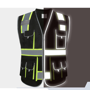 Gilet de travail sans manches haute visibilité, respirant et confortable, design tendance, avec poches - Product Image 6
