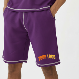 Conjunto de Camiseta y Pantalones Cortos Casuales de Verano para Hombre, Estampados, Transpirables, de Poliéster y Algodón, de 2 Piezas, de Manga Corta, Estilo Fin de Semana - Product Image 4