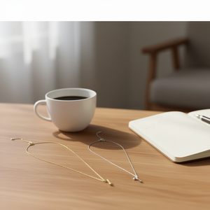 Collana con Ciondolo a Forma di Lettera T in Acciaio Inossidabile Placcato Oro 18K, Minimalista Unisex per Uso Quotidiano - Product Image 3