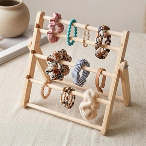 4 Tier <b>Wooden</b> Bangles Bracelets Watch Organizer Stand For Vanity <b>Table</b> Decoration And Organization Wholesale From India - Product Image 6