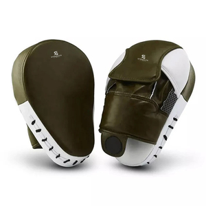 Mitaines de boxe en cuir incurvées pour l'entraînement de frappe, MMA, Muay Thai, Précision et Conditionnement Physique 2026 - Product Image 1