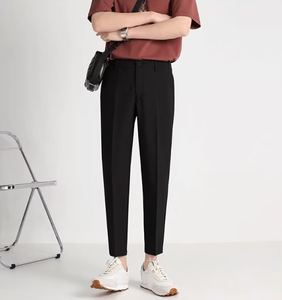 Pantalons de costume pour hommes de qualité supérieure, coupe courte, taille haute, multicolores - Product Image 6
