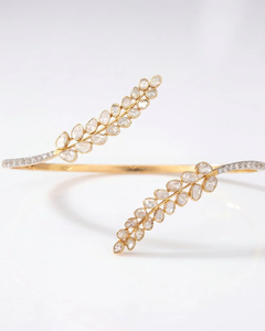Elegante Brazalete de Oro de 14K Feylora, Joyería de Mano con Diseño de Palma, Ajustable, de Alta Calidad, para Mujeres y Niñas, Accesorio de Moda para Fiestas - Product Image 4