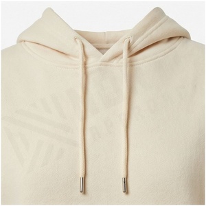 Ensemble sweat-shirt à capuche et jogging unisexe en coton crème, coupe ample, survêtement décontracté, couleur unie, longueur intégrale, vêtements d'automne - Product Image 4