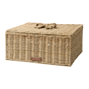 Unique Large Rattan Underbed Storage Basket with Lid, Wicker Laundry <b>Hamper</b> & Clothes Organizer <b>Box</b> Vietnam Factory - Product Image 1