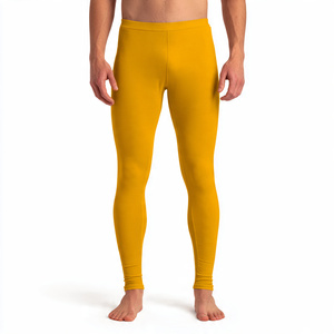 Leggings de compression de haute qualité pour hommes, en polyester/coton, respirants, anti-humidité, écologiques, pour le sport - Product Image 2