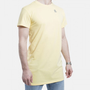 <b>Men's</b> Yellow Short Sleeve O-Neck Solid Plus Size Front Blank <b>T</b>-<b>Shirt</b> 100% Cotton Casual Wear Breathable Quick Dry 220g - Product Image 2